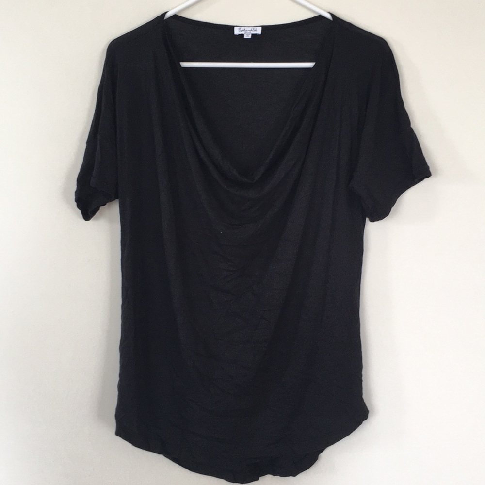 Black cowl neck